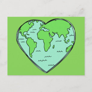 Earth Kärlek vykort
