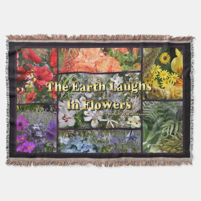 Earth Laugh i Flowers Photo Collage Mysfilt (Framsidan)