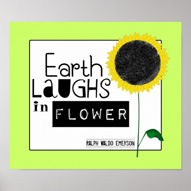 Earth Laughs i Flower Poster (Framsidan)