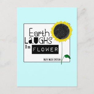 Earth Laughs i Flower Vykort