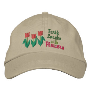 Earth Laughs i Flowers Broderad Keps