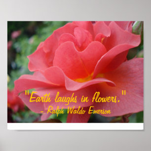 Earth Laughs i Flowers Poster