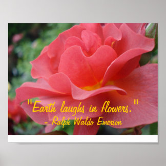 Earth Laughs i Flowers Poster