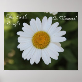 "Earth Laughs in", fotografi av en Daisy Poster