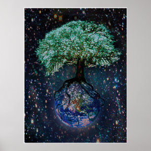 Earth Livets träd Poster
