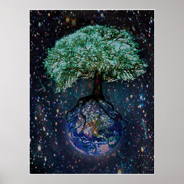 Earth Livets träd Poster (Framsidan)