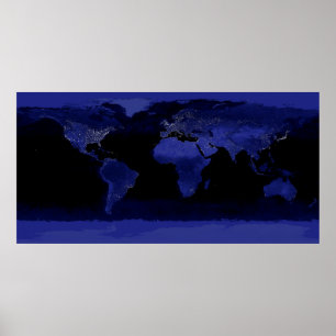 Earth Ljus Poster