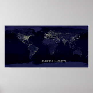 Earth Ljus Poster