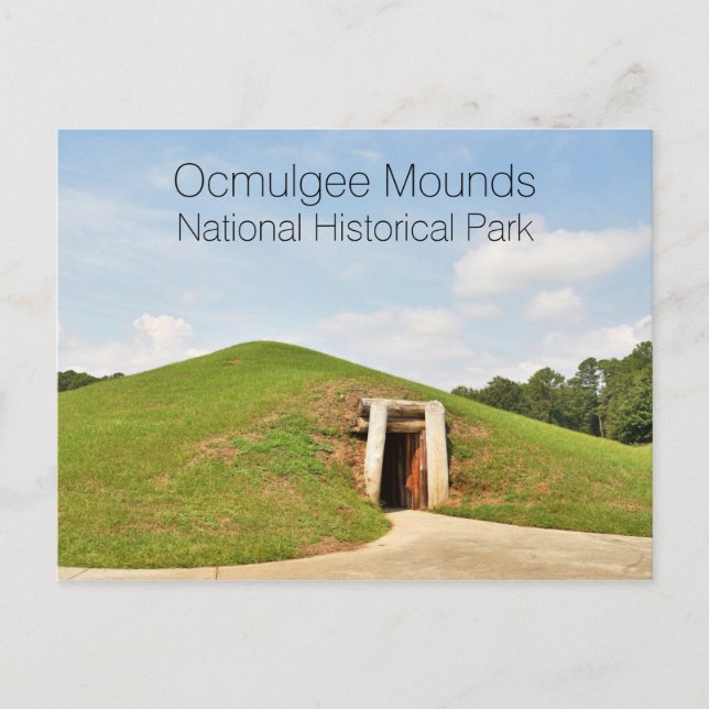 Earth Lodge, Ocmulgee Mounds NHP, Georgia Vykort (Framsida)