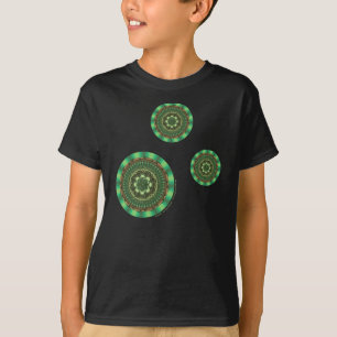 Earth Mandala Barn och Baby Mörk Shirt T-shirt