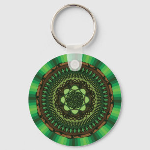 Earth Mandala Keychain Nyckelring