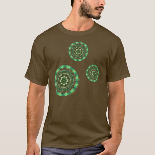 Earth Mandala Manar Mörk Shirt Tröja (Framsida)