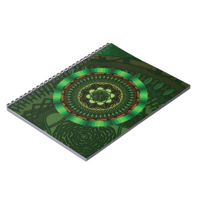 Earth Mandala Notebook Anteckningsbok (Vänstra Sidan)