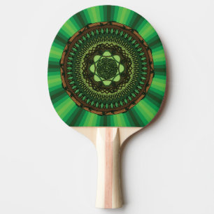 Earth Mandala Ping Pong Paddle Pingisracket