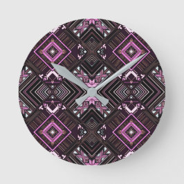 Earth Mandala Tote Rund Klocka