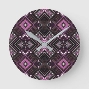 Earth Mandala Tote Rund Klocka