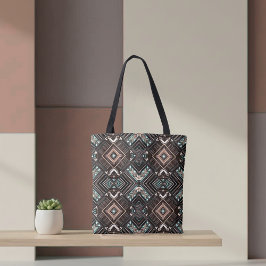Earth Mandala Tote Tygkasse