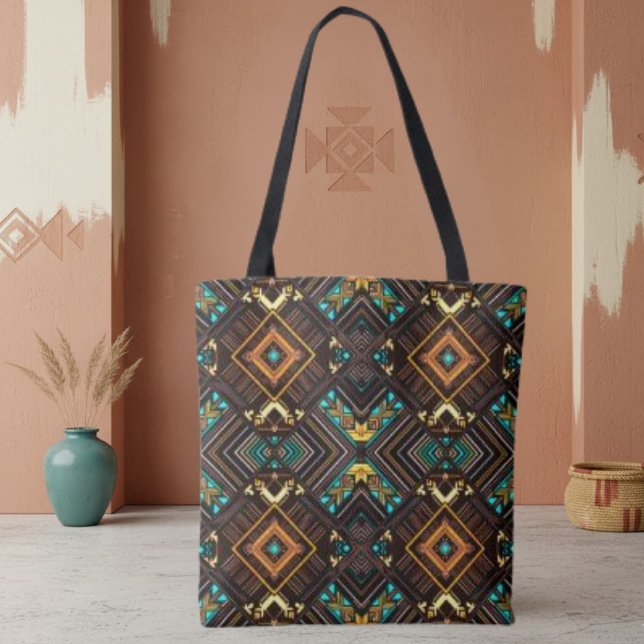 Earth Mandala Tote Tygkasse (Skapare uppladdad)