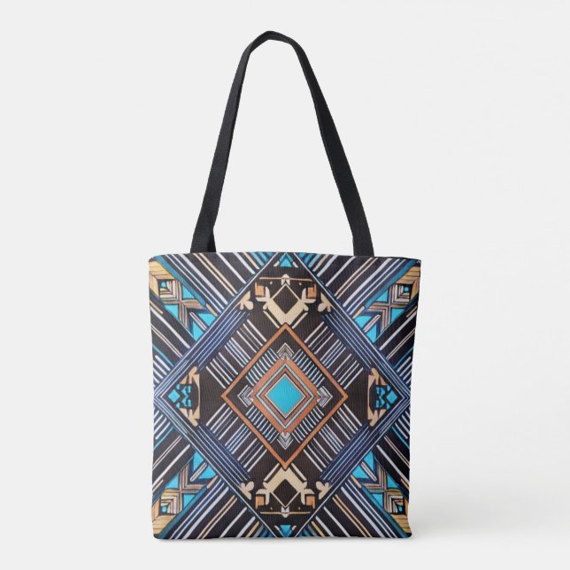 Earth Mandala Totebag Tygkasse (Baksida)