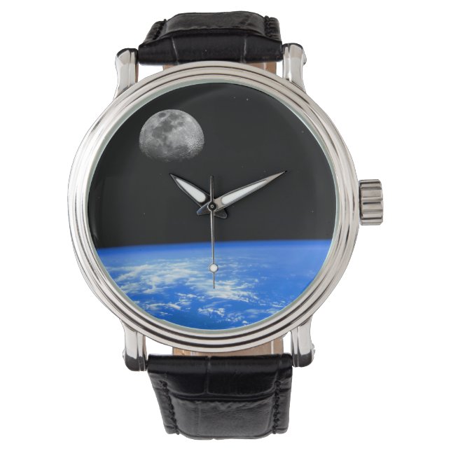 Earth & Måne Wrist Watch Armbandsur (Framsida)