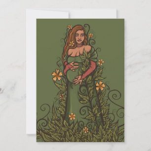 Earth Mor Goddess Druid Inbjudningar