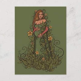 Earth Mor Goddess Druid Vykort