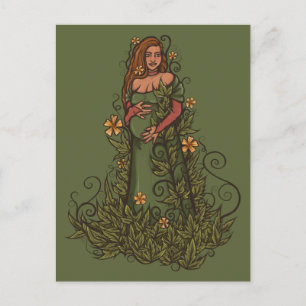 Earth Mor Goddess Druid Vykort