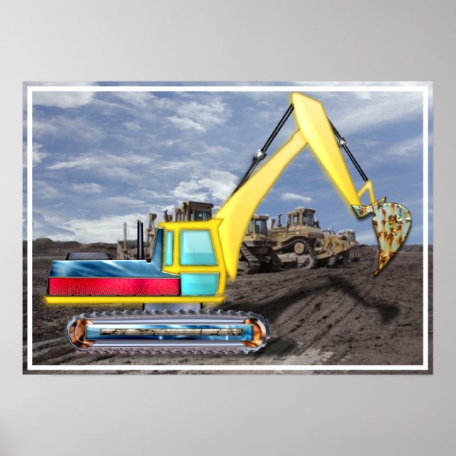 Earth Mover Flytta Earth Poster (Framsidan)