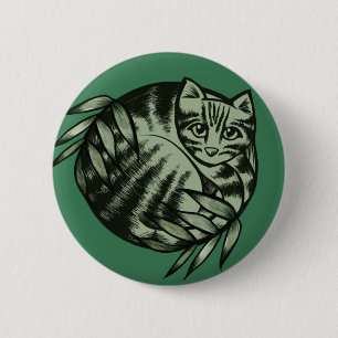 Earth Nature Tiger Rand Tabby katt Art Knapp