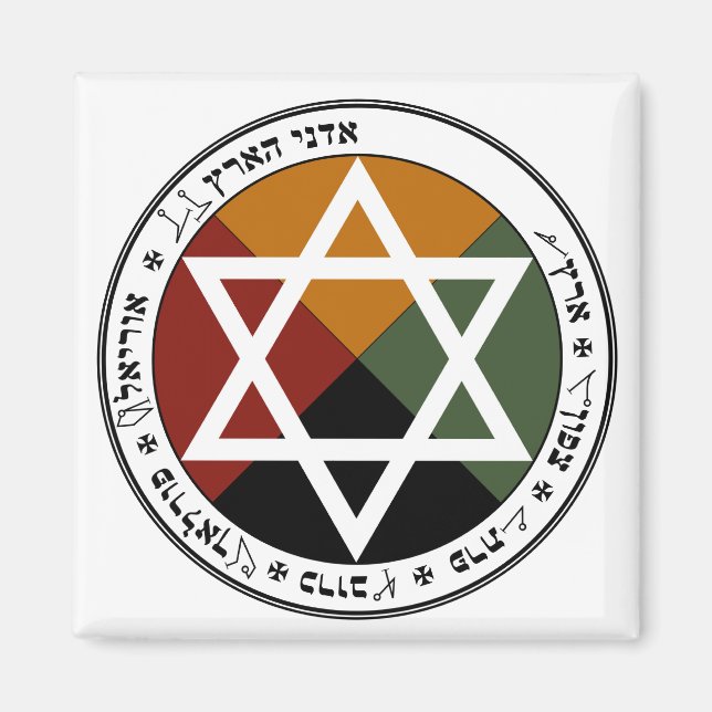 Earth Pentacle Magnet (Framsidan)