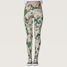 Earth Pixel Woodland  Leggings