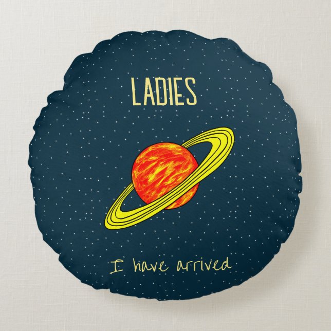 Earth Round Pillow Rund Kudde (Framsidan)