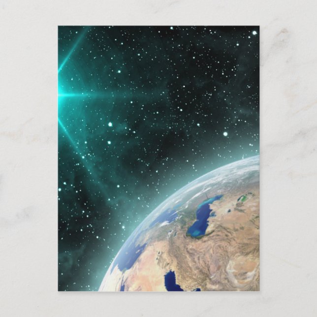Earth Rymden Vykort (Framsida)
