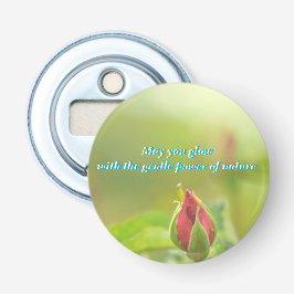 Earth’s Glow and Healing Japanese Flowers/EarthDay Flasköppnare