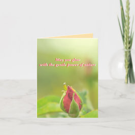 Earth’s Glow and Healing Japanese Flowers/EarthDay Helgkort