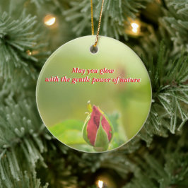 Earth’s Glow and Healing Japanese Flowers/EarthDay Julgransprydnad Keramik