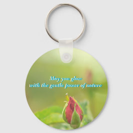 Earth’s Glow and Healing Japanese Flowers/EarthDay Nyckelring