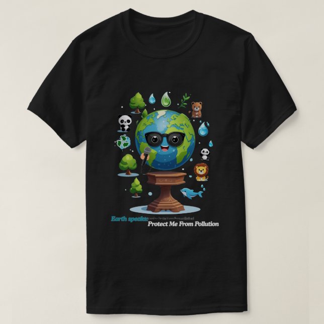 Earth’s Speech: A Call for Protection T Shirt (Design framsida)