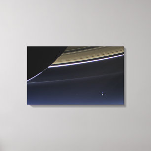 Earth Saturn Poster Canvastryck