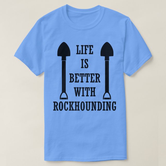 Earth Science Life with Sten Ironic Rockhounding T Shirt (Design framsida)
