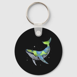 Earth Sea Planet Orcas Whale Räddar planetet jorde Nyckelring