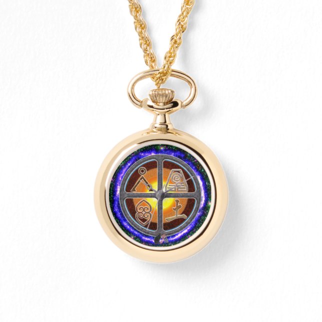 Earth Signs Necklace Watch Armbandsur (Framsida)