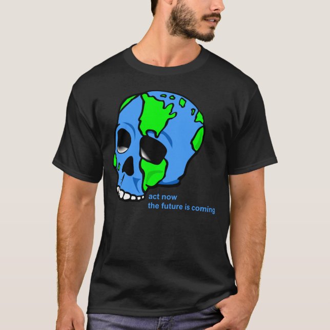 Earth Skull T Shirt (Framsida)