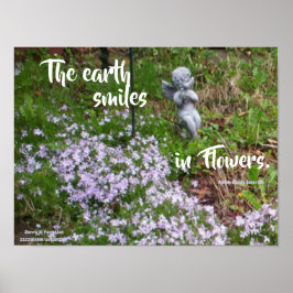 EARTH SMILES IN FLOWERS EMERSON POSTER