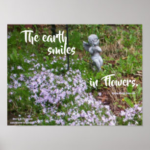 EARTH SMILES IN FLOWERS EMERSON POSTER