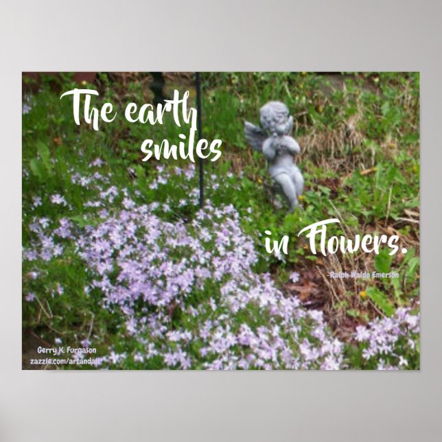 EARTH SMILES IN FLOWERS EMERSON POSTER (Framsidan)