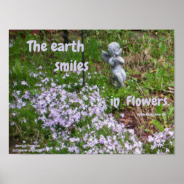 EARTH SMILES IN FLOWERS EMERSON POSTER