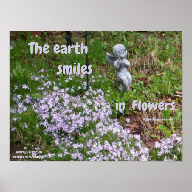 EARTH SMILES IN FLOWERS EMERSON POSTER (Framsidan)
