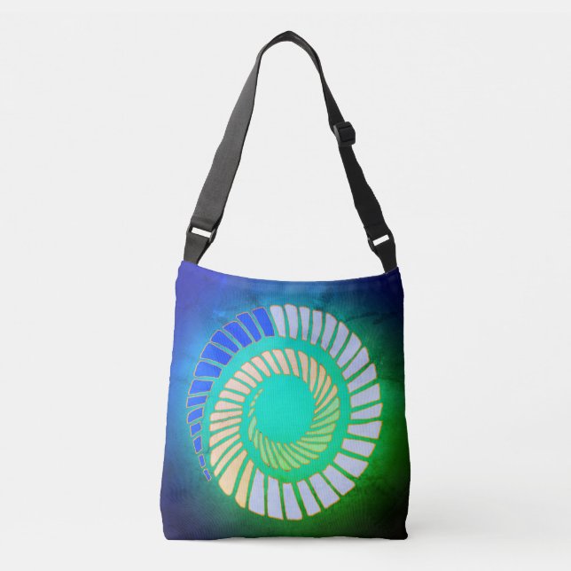 Earth Spiral Crossbody Bayer Axelväska (Framsida)