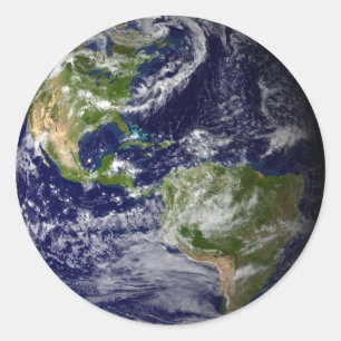 Earth Stickers Runt Klistermärke